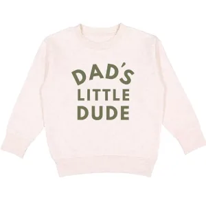 Dad's Little Dude Sweatshirt - Natural