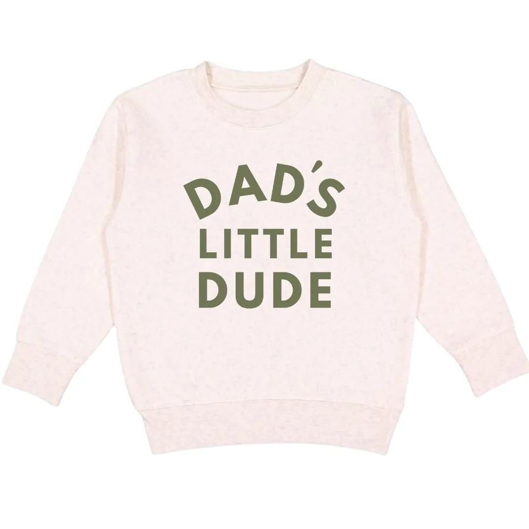 Dad's Little Dude Sweatshirt - Natural