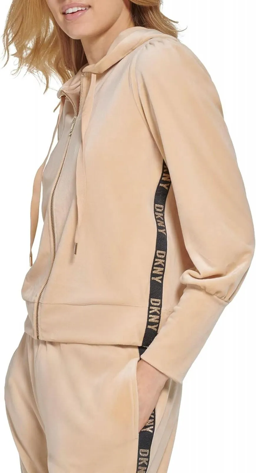 DKNY Women's Everyday Soft Zip Up Hoodie P2ME7OKJ