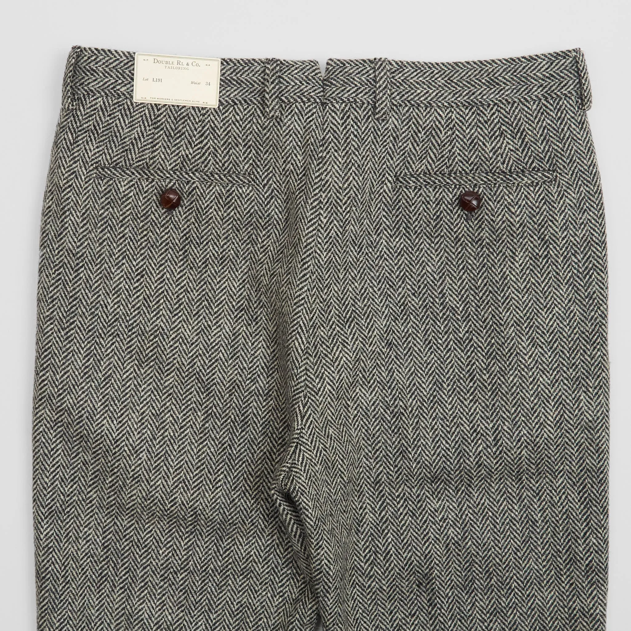 Double RL Harris Tweed Wool Pants
