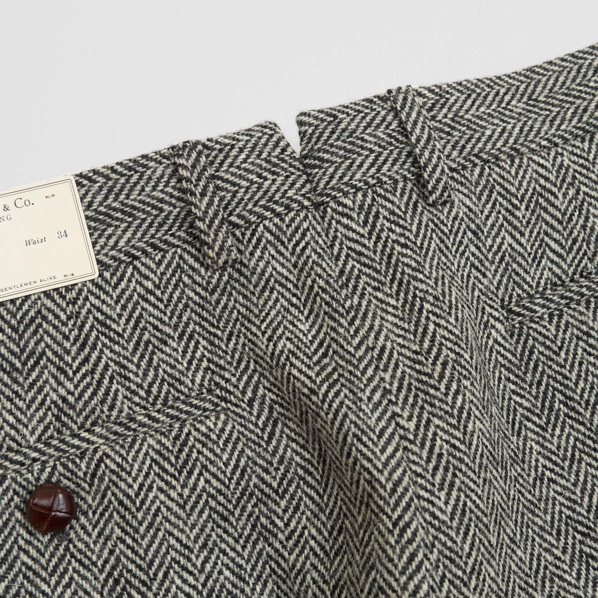 Double RL Harris Tweed Wool Pants