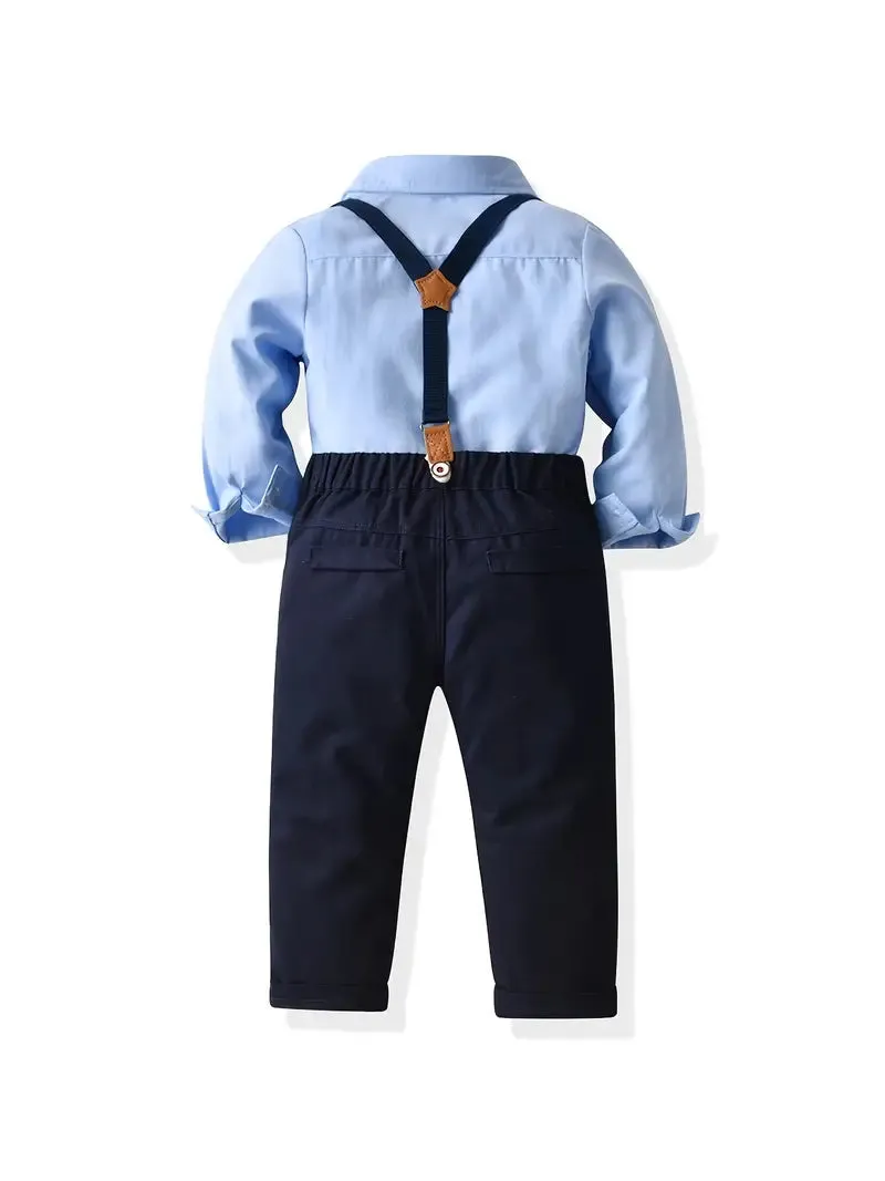 E-MALE 4 Piece Boys Clothing Set - Navy/Blue