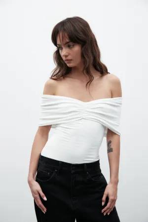 Eisley Sleeveless Bodysuit White