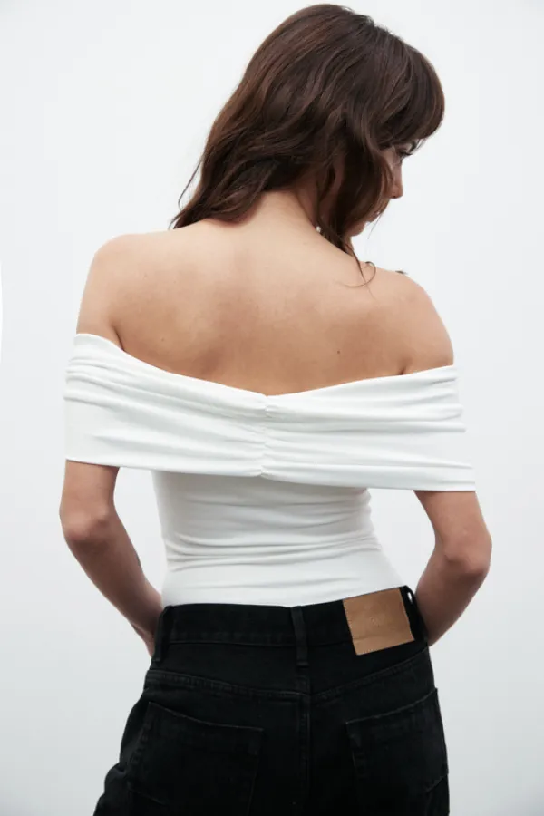 Eisley Sleeveless Bodysuit White