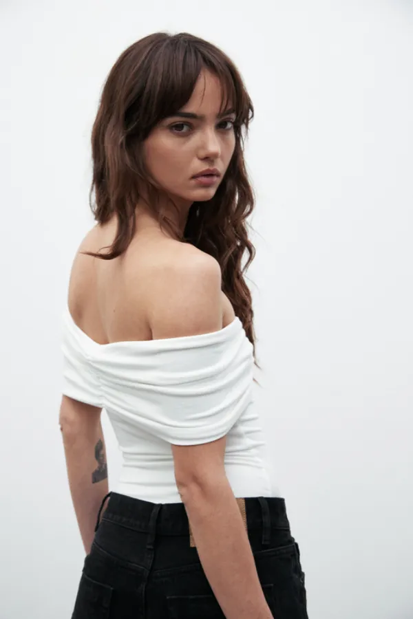 Eisley Sleeveless Bodysuit White