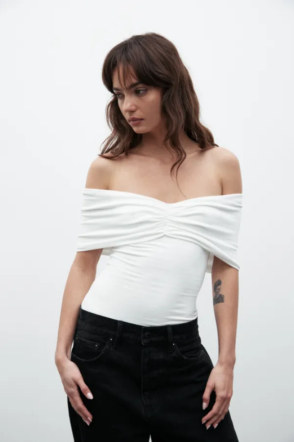 Eisley Sleeveless Bodysuit White