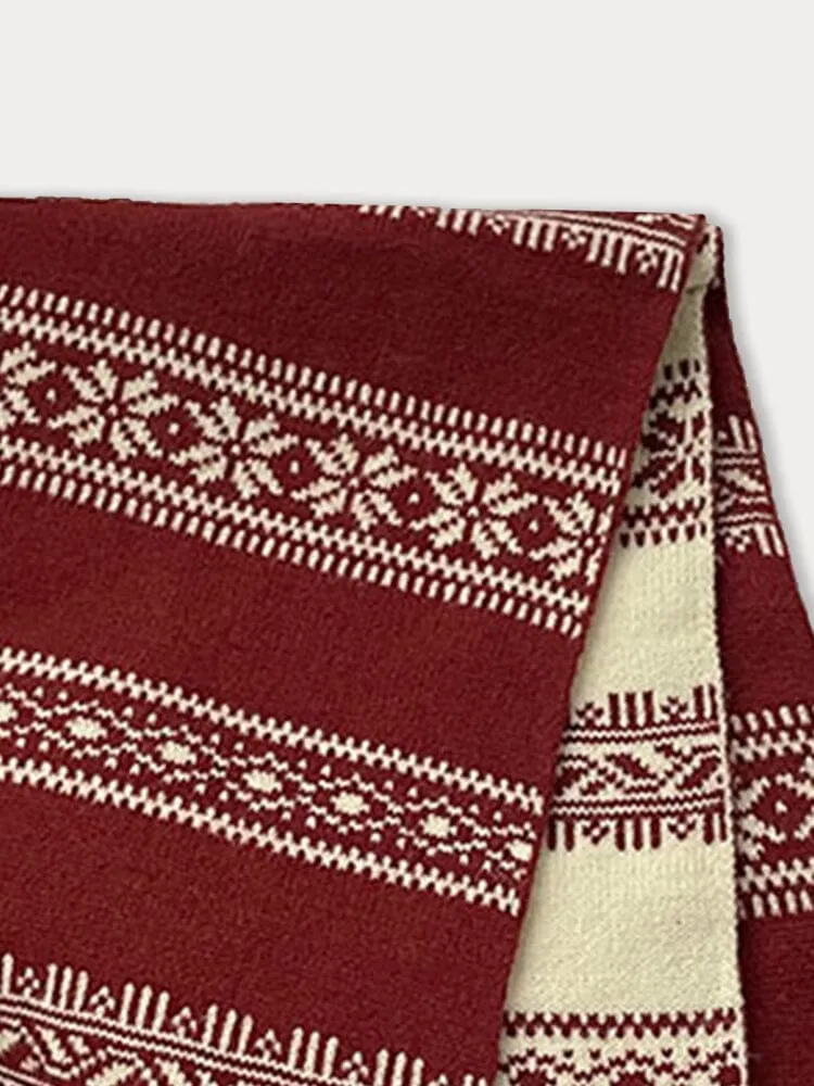 Fashion Jacquard Knit Scarf