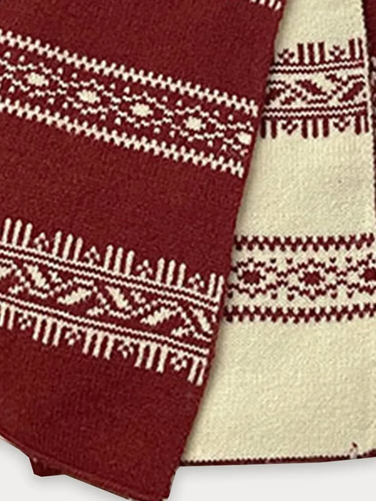 Fashion Jacquard Knit Scarf