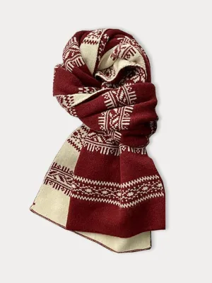 Fashion Jacquard Knit Scarf