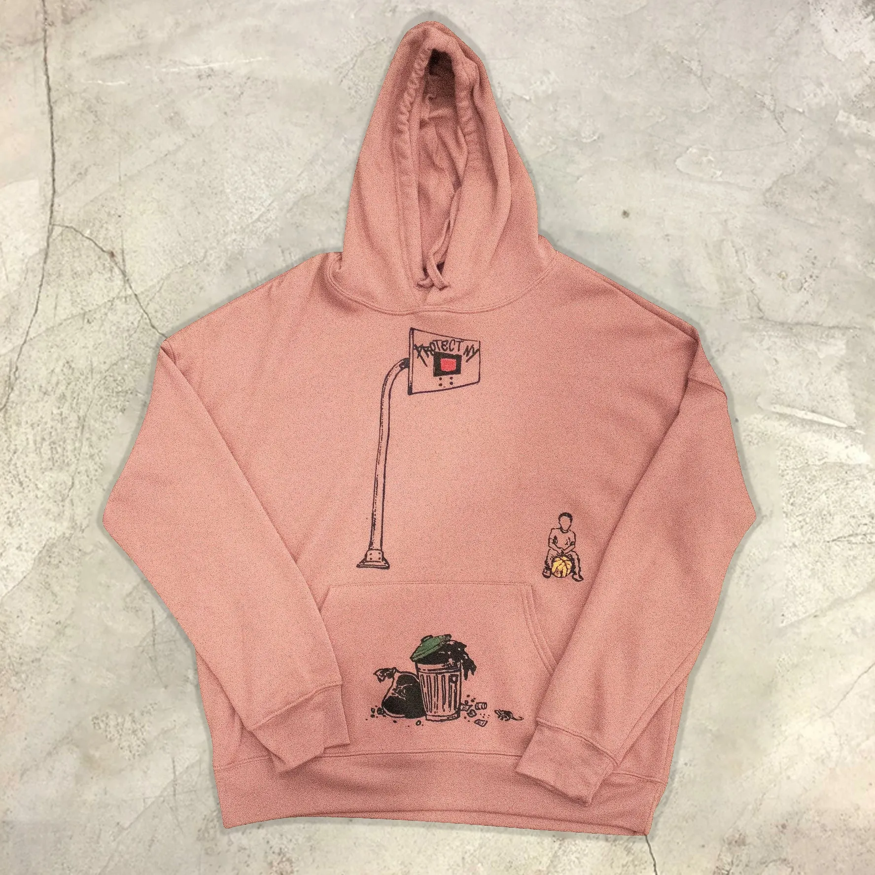 Fashion printed personality long-sleeved hoodie