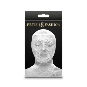 Fetish & Fashion Lace Hood White