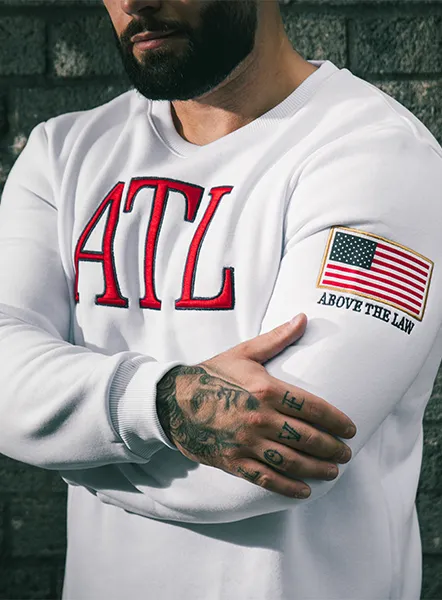 Flag Sweatshirt - White
