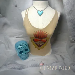 Flaming Heart HD Inspired Bodysuit