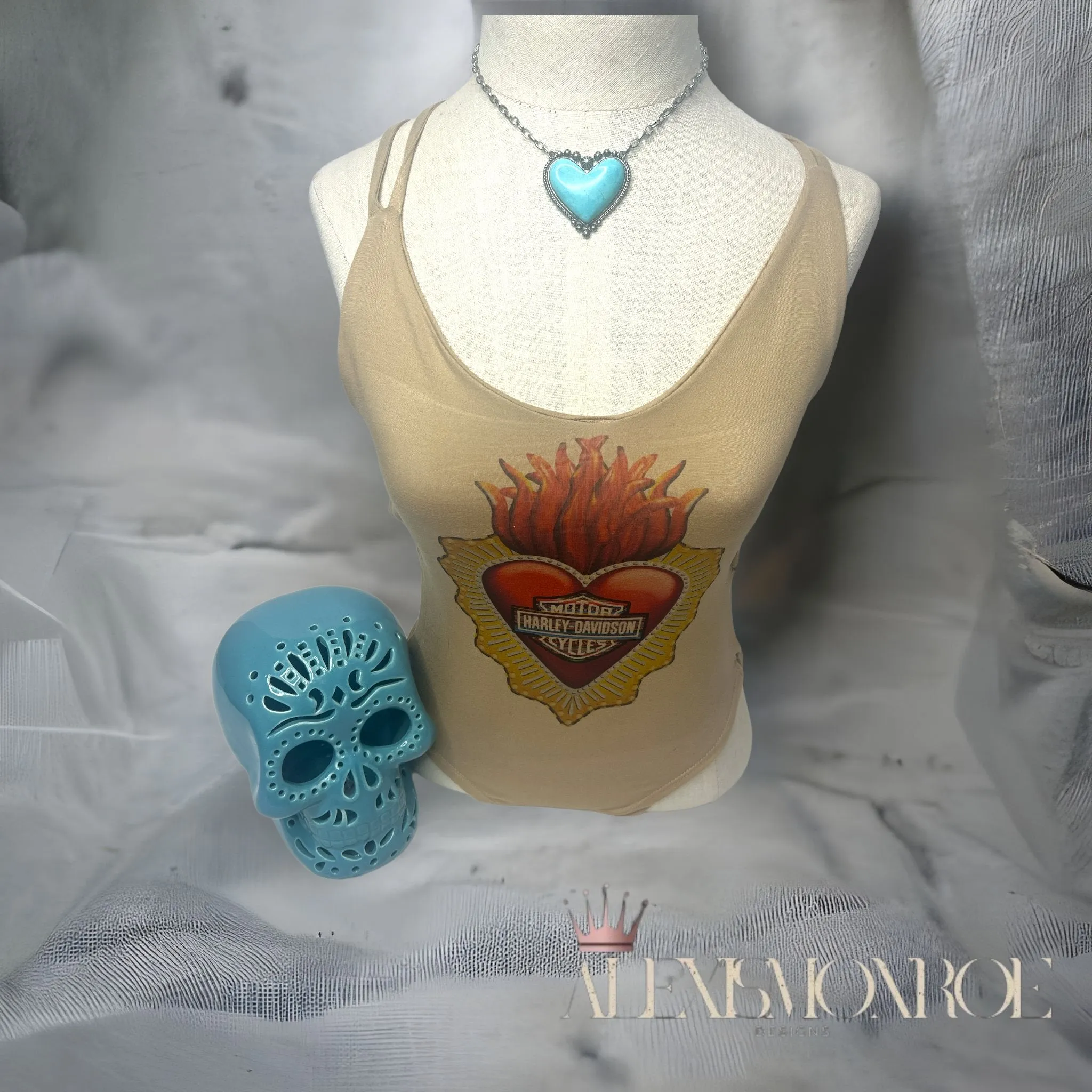 Flaming Heart HD Inspired Bodysuit