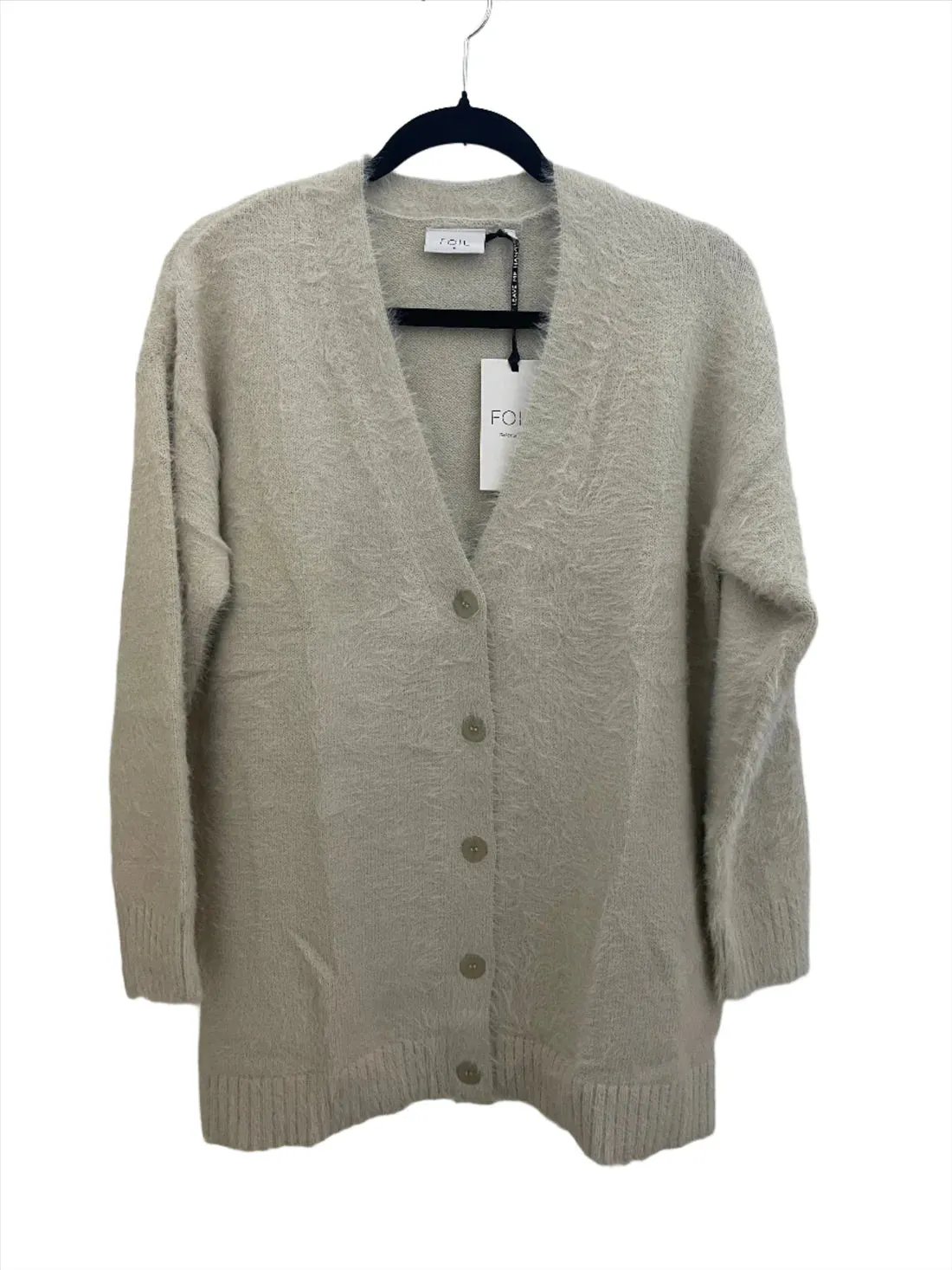 FO7591 Foil Fluff Guy Cardigan Shamrock