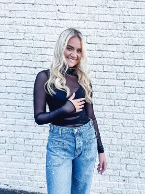 Free People Under It All Sheer Bodysuit