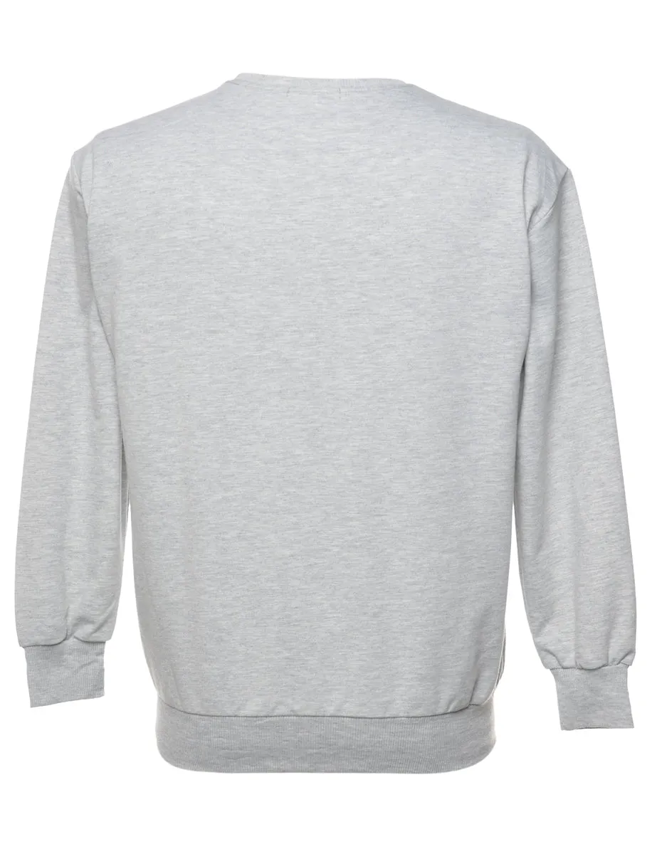 Grey Outerbanks Printed Sweatshirt - S