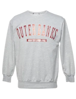 Grey Outerbanks Printed Sweatshirt - S