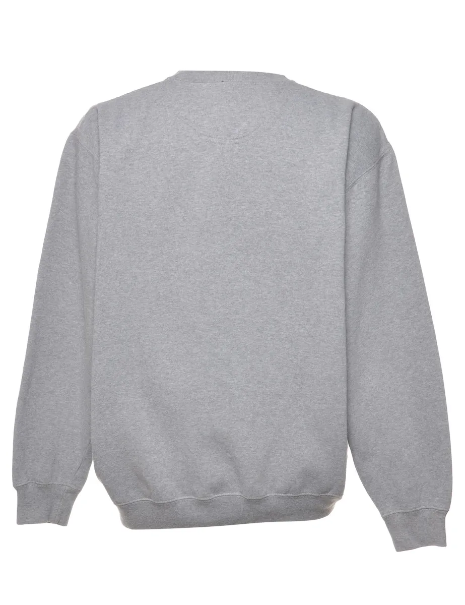 Grey Sooners Printed Sweatshirt - L