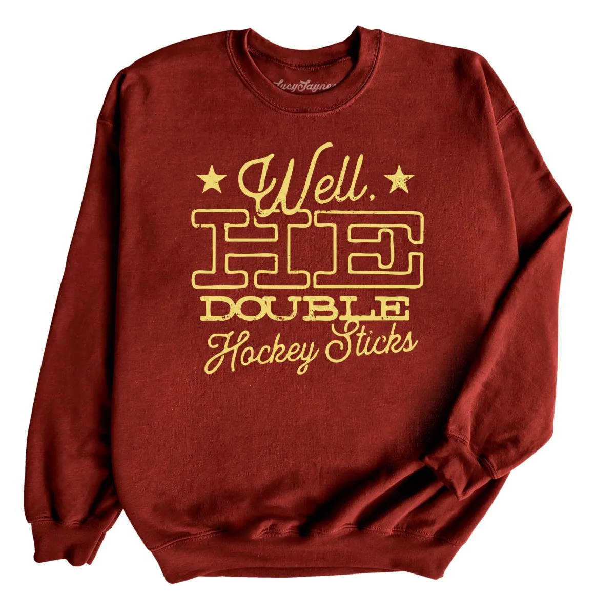 H E Double Hockey Sticks Sweatshirt
