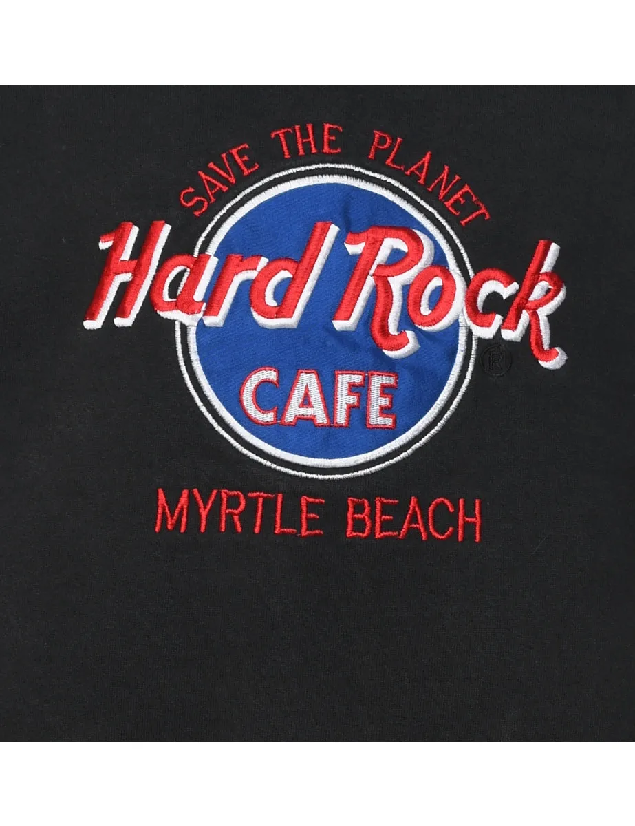 Hard Rock Cafe Embroidered Sweatshirt - S