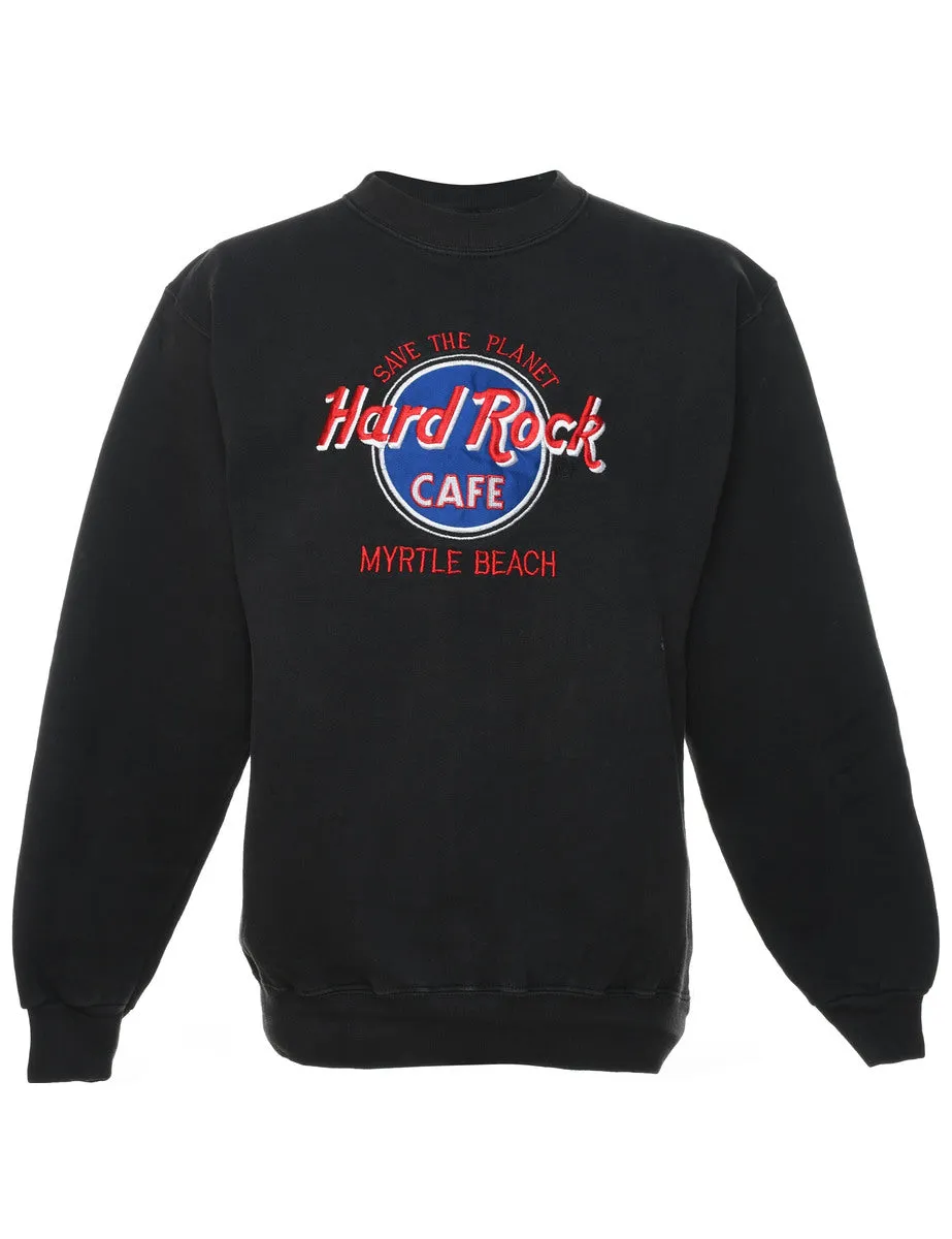 Hard Rock Cafe Embroidered Sweatshirt - S