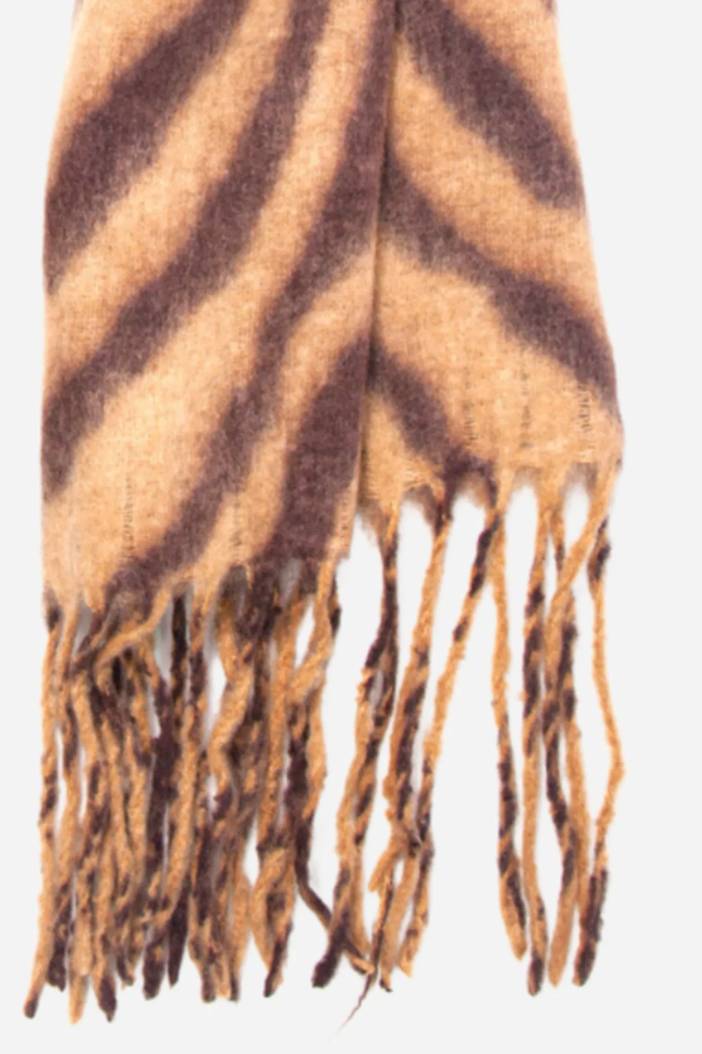 Heavyweight Scarf - Camel, Tiger Stripe
