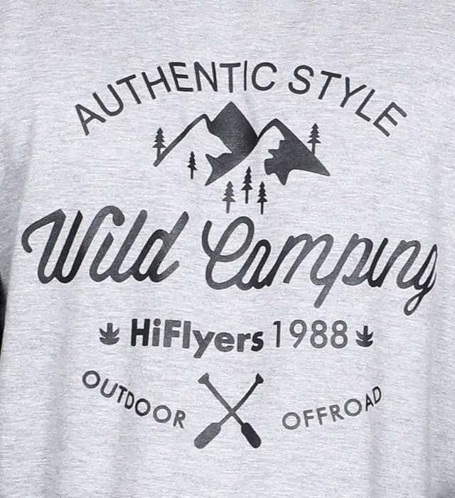 HiFlyers Full Sleeve Printed Men Sweatshirt-GREY