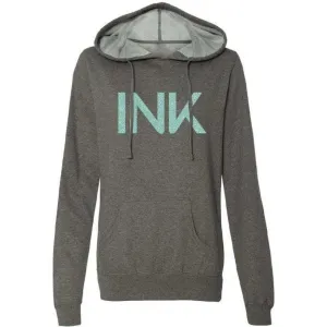 INK-ADDICT-INK-GLITTER-WOMEN'S-GUNMETAL-PULLOVER-HOODIE-MINT