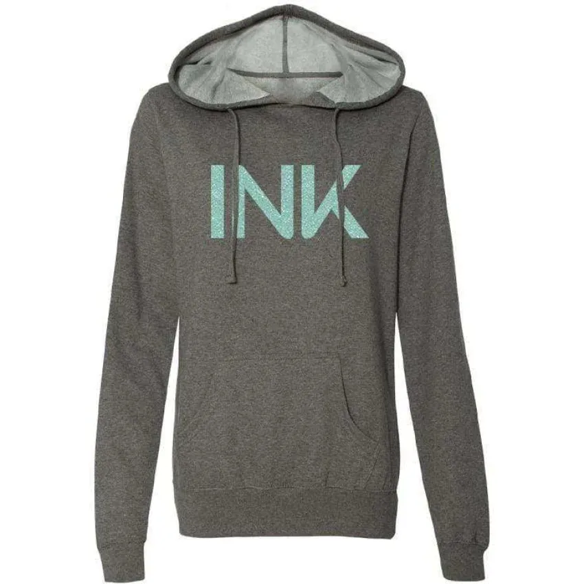 INK-ADDICT-INK-GLITTER-WOMEN'S-GUNMETAL-PULLOVER-HOODIE-MINT