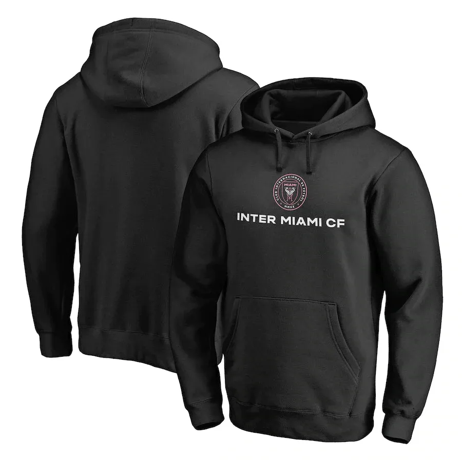 Inter Miami CF MLS UK 2XL Fanatics Branded Primary Logo Pullover Hoodie - Black