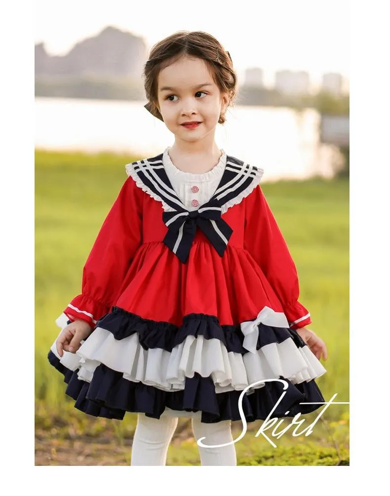 Kid Lolita Winter Preppy Style Fashion Dress