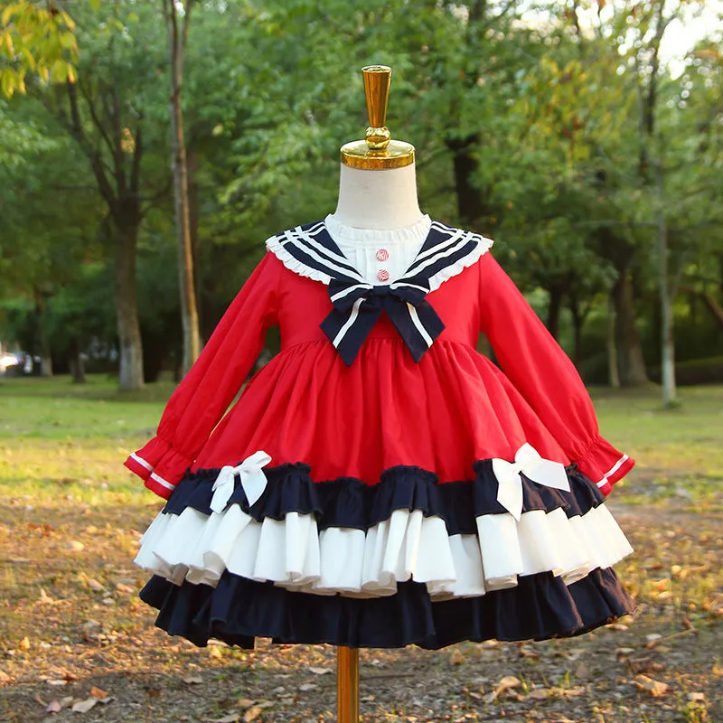 Kid Lolita Winter Preppy Style Fashion Dress