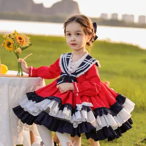 Kid Lolita Winter Preppy Style Fashion Dress