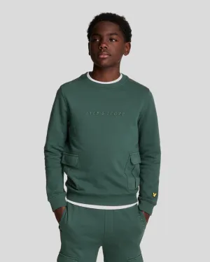 Kids Cargo Pocket Sweatshirt
