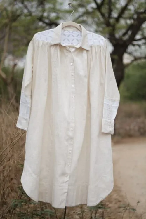 Kora 3Q Slv Shirt Dress