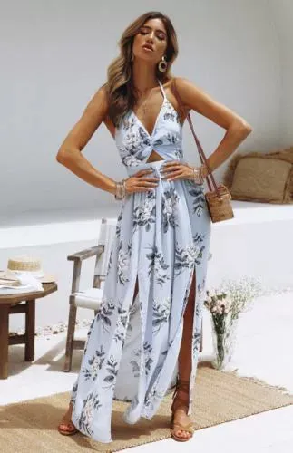 Lace Lace Lace Sexy V-neck Strap Dress