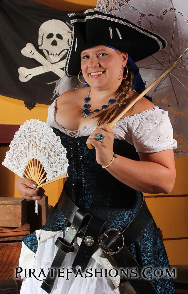 Lace Parasol N Fan Set
