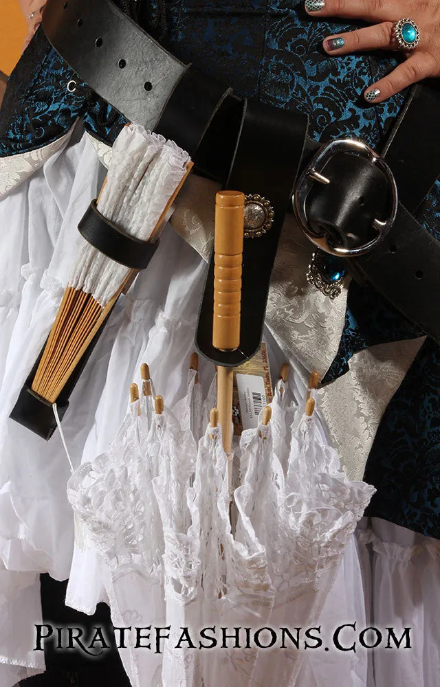 Lace Parasol N Fan Set