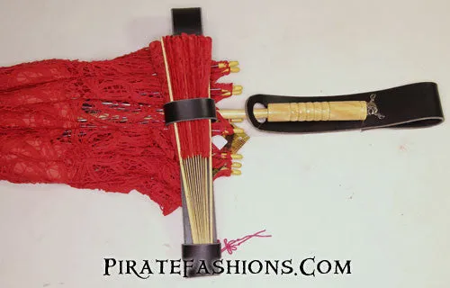 Lace Parasol N Fan Set