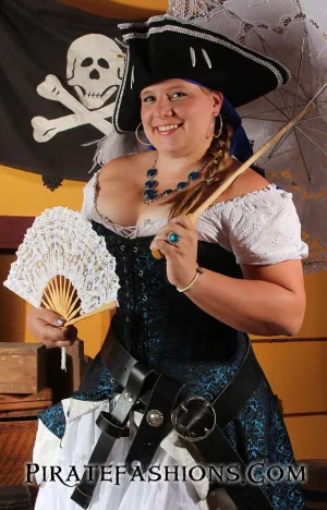 Lace Parasol N Fan Set