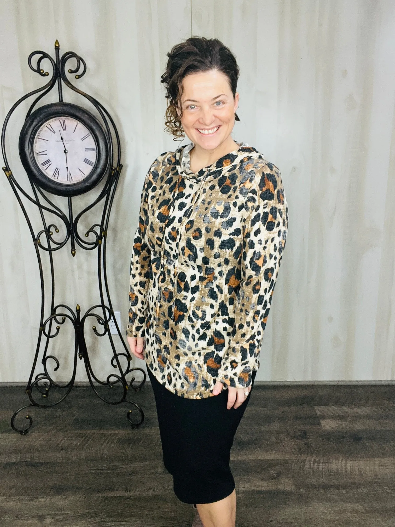 Leopard Print Hoodie