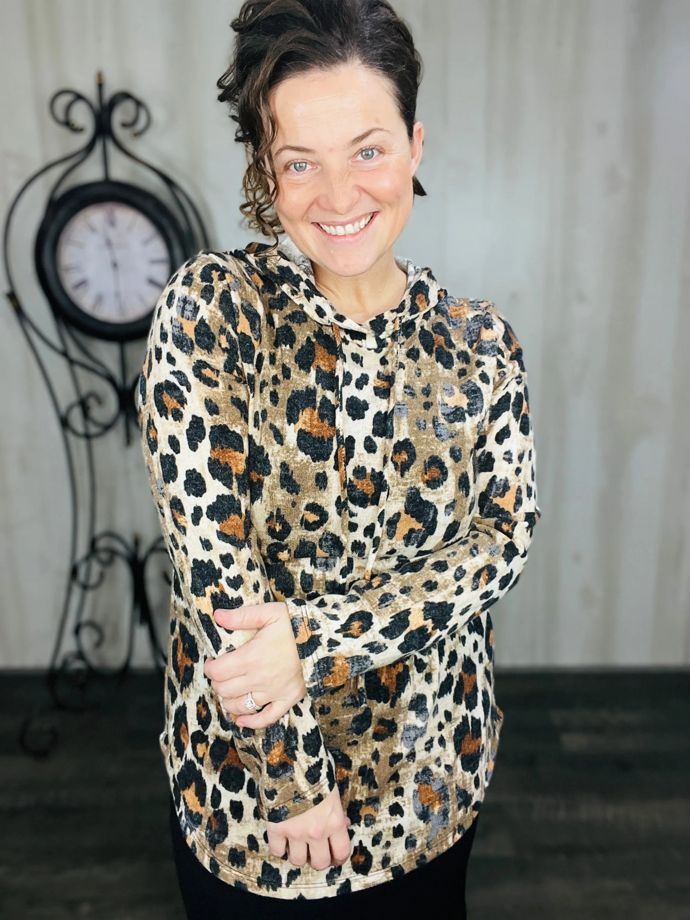 Leopard Print Hoodie