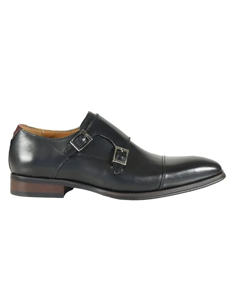 Lombardy Monk Shoes - Black