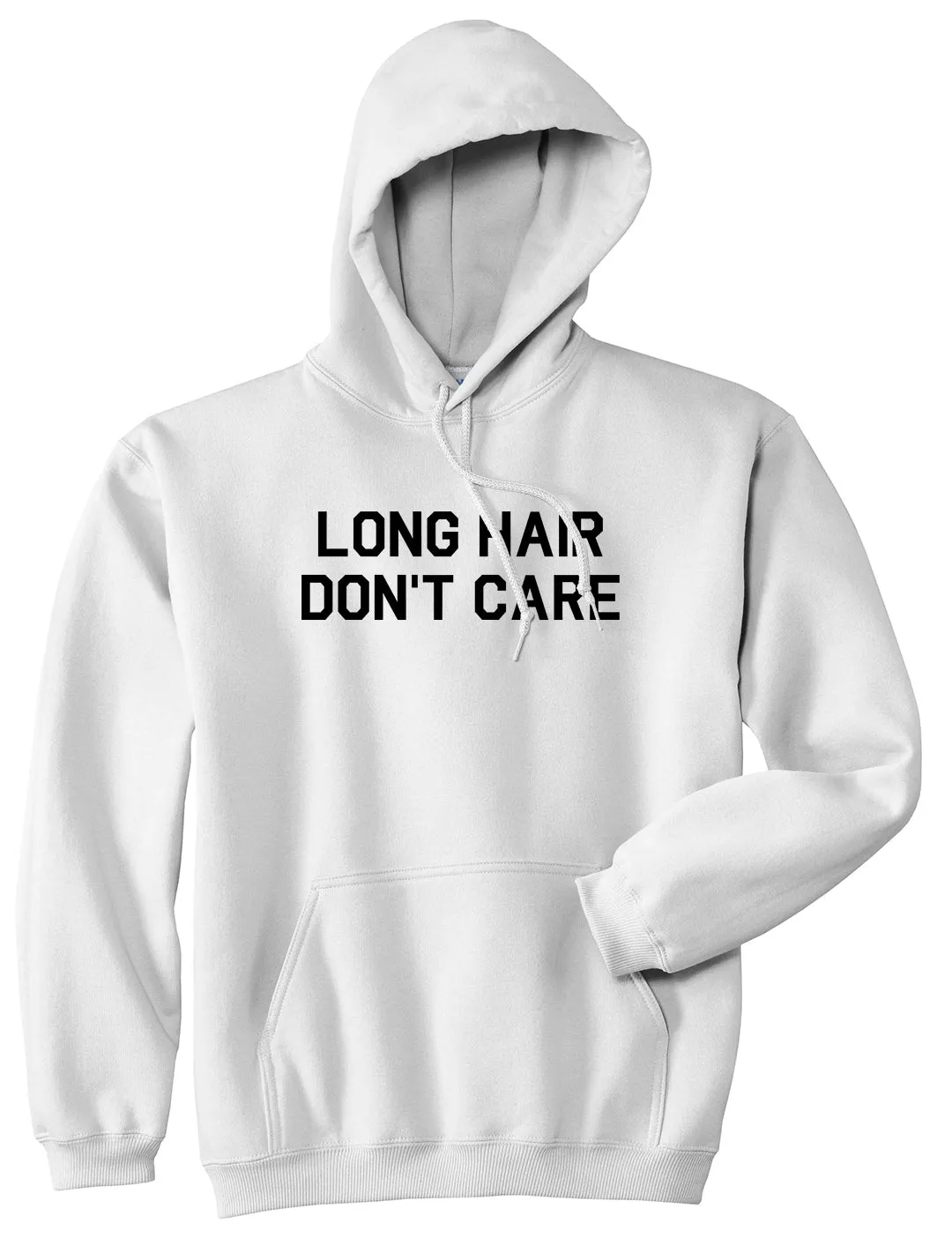 Long Hair Dont Care Mens Pullover Hoodie