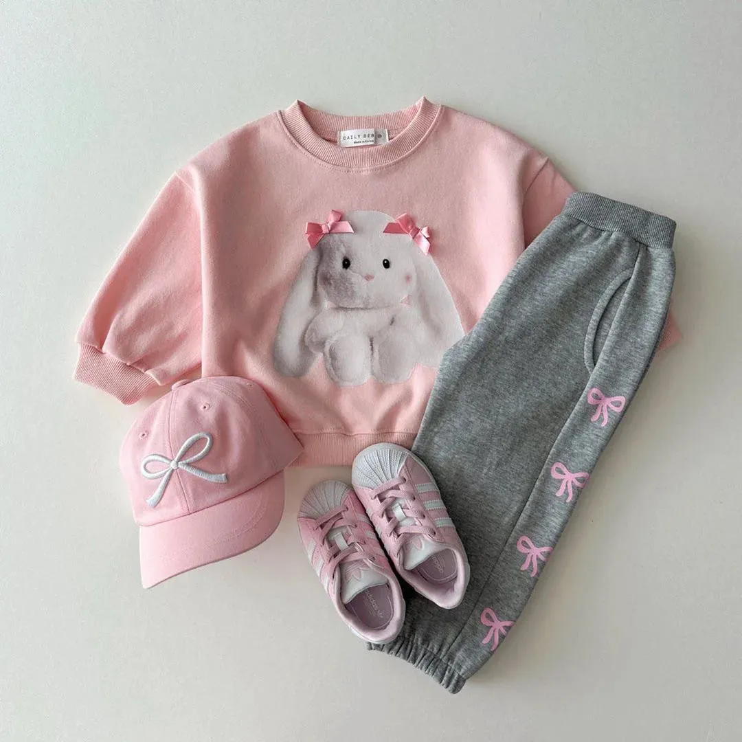 Long-Sleeved Cute Cartoon Print Sweatshirt