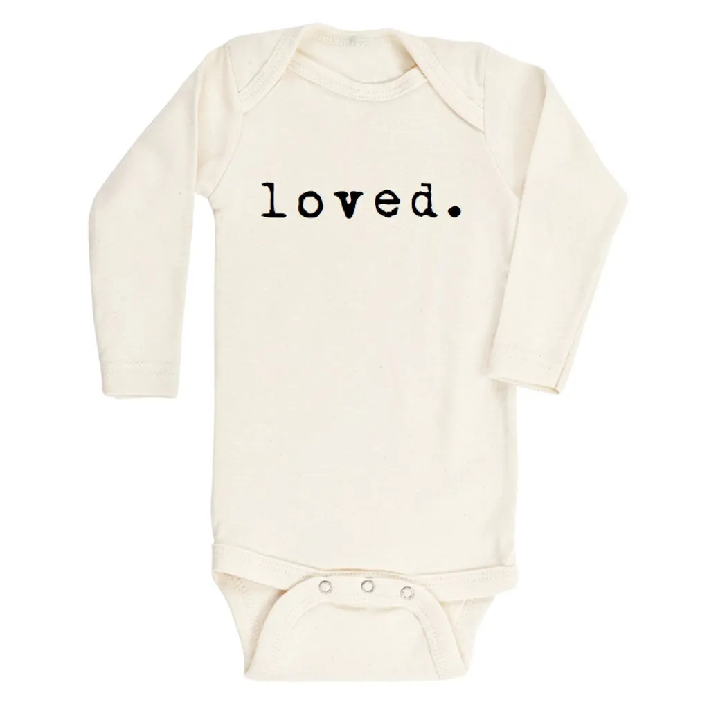 Loved. - Long Sleeve Organic Baby Bodysuit