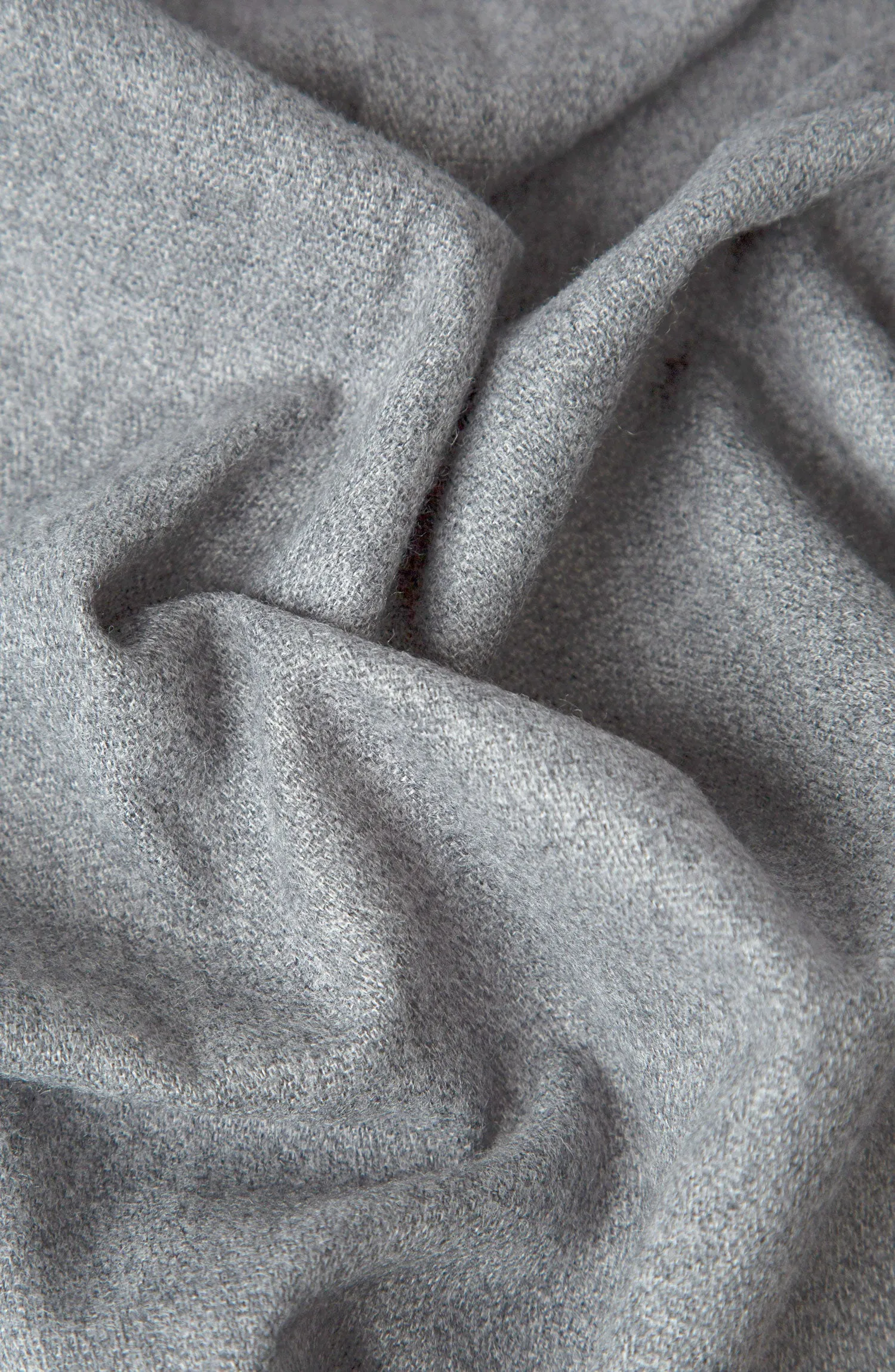 Luxury Plain Shawl - Ash Grey