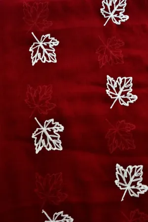 Maple Leaves Infinity Scarf