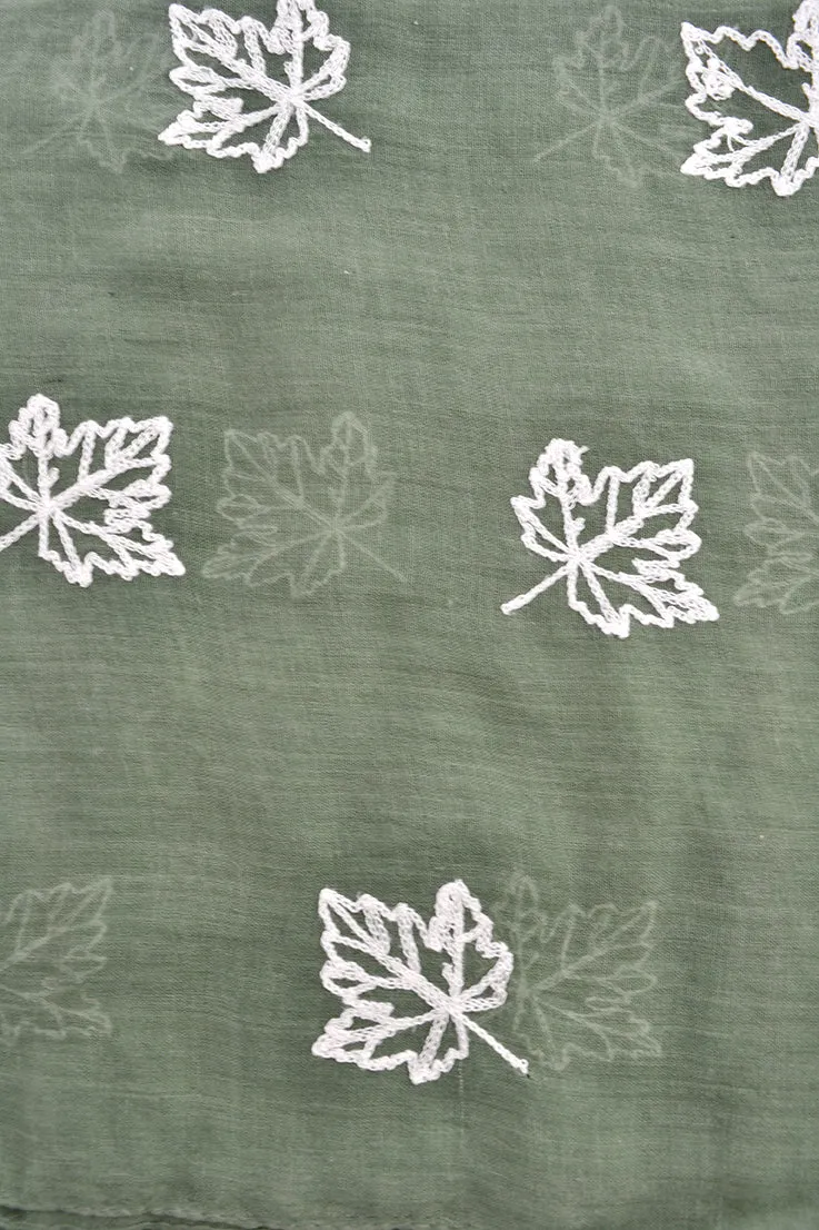 Maple Leaves Infinity Scarf